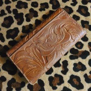 Patricia Nash tooled leather wallet